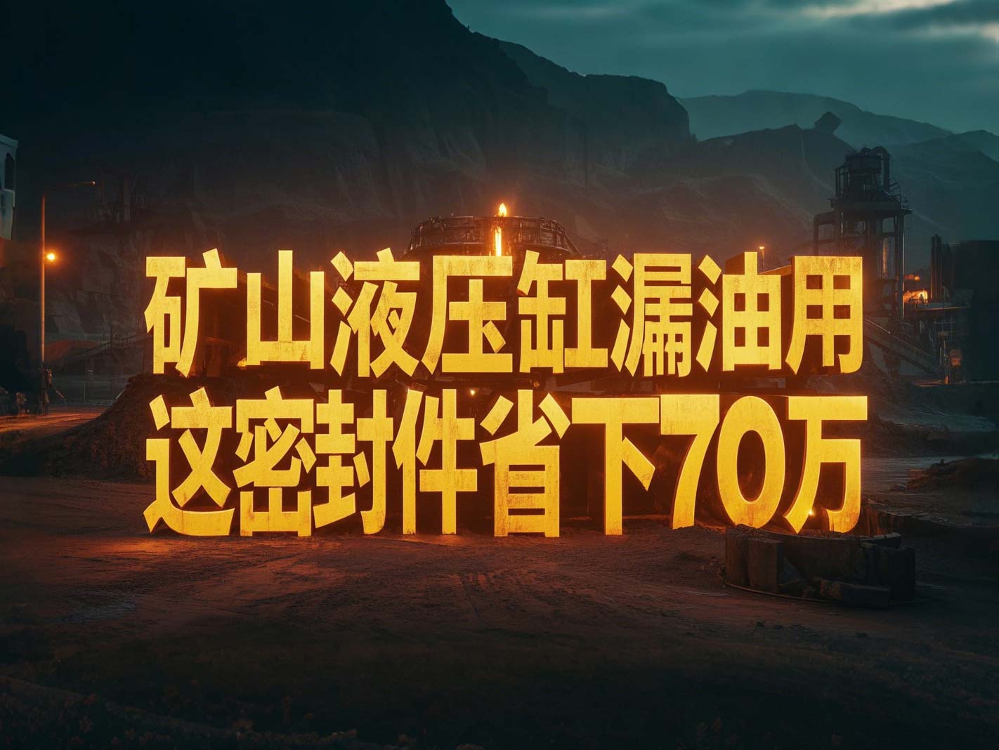 液壓缸老是漏油？礦山上用這密封件，一年省下70萬(wàn)！?
