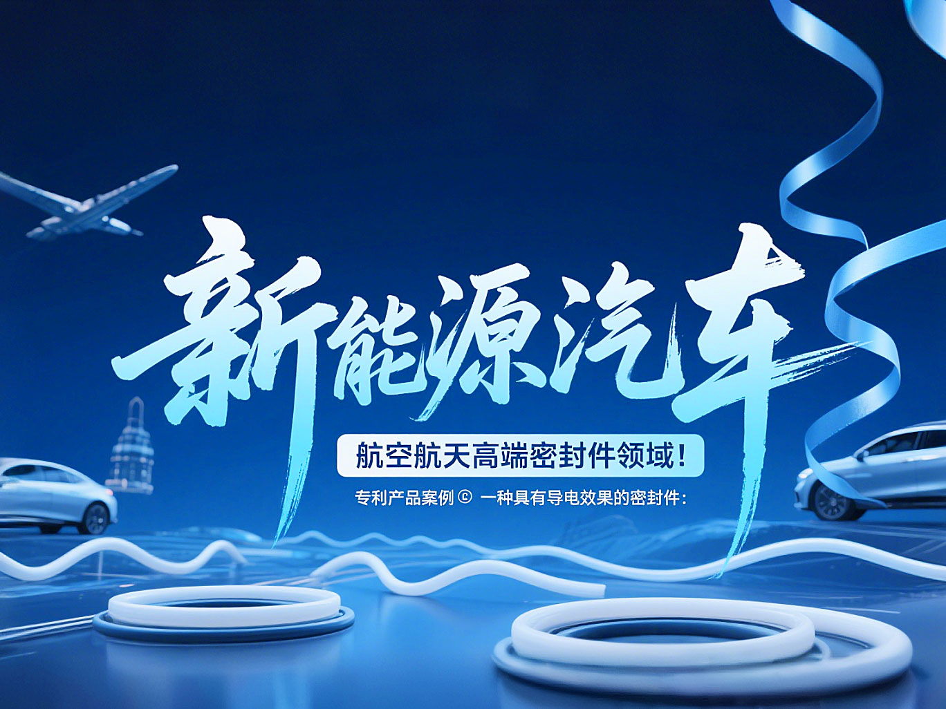 專利產(chǎn)品案例 ? 一種具有導(dǎo)電效果的密封件：新能源汽車+航空航天高端領(lǐng)域！
