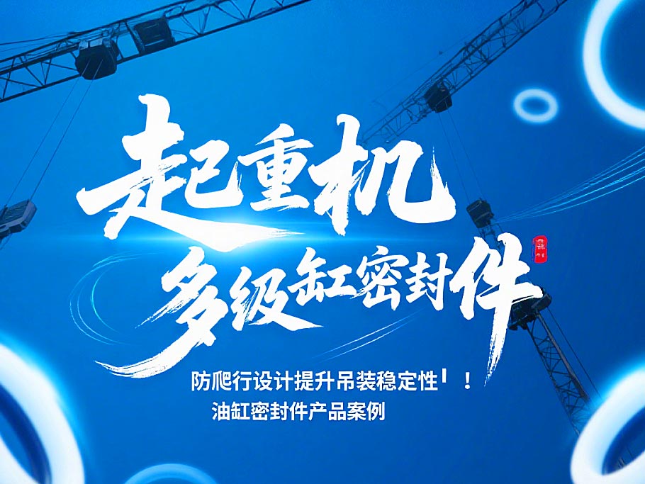 起重機(jī)多級(jí)油缸密封件！防爬行設(shè)計(jì)提升吊裝穩(wěn)定性?！