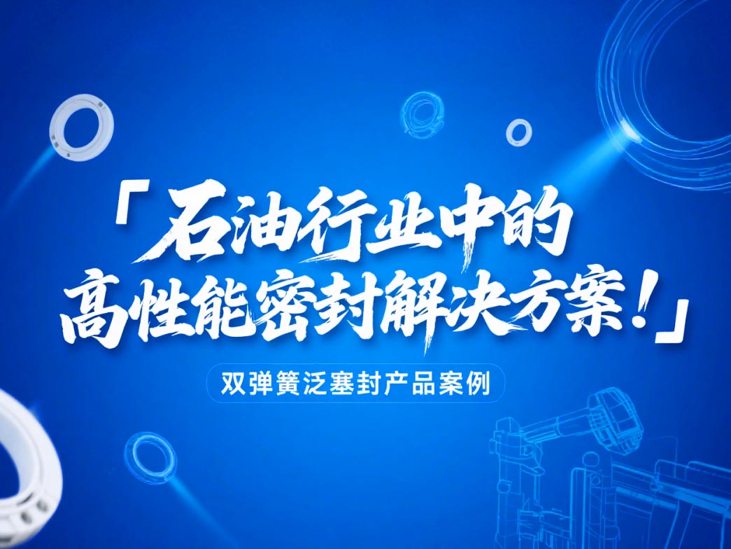 ?雙彈簧泛塞封產(chǎn)品案例 ? 石油行業(yè)中的高性能密封解決方案！?