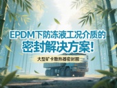 大型礦卡散熱器密封圈 ? EPDM下防凍液工況介質的密封解決方案！